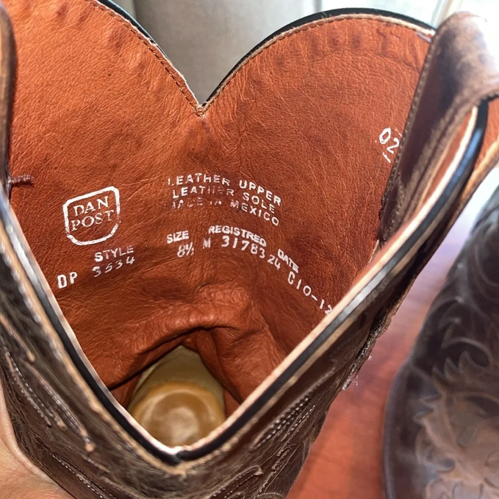 Dan Post size 8.5 leather boots! - Picture 7 of 11